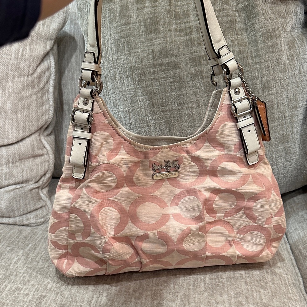 Coach Pink and Cream Shoulder Bag - Picture 8 of 8